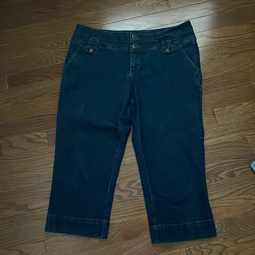 Denim capri
